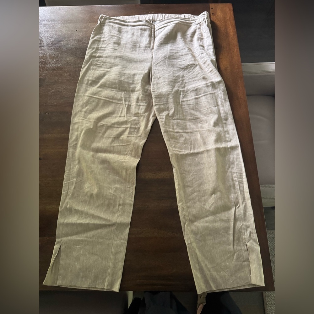 J. Jill Cream Straight Leg Pants